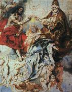 Jacob Jordaens The Coronation of The Virgin by the Holy Trinity Spain oil painting artist
